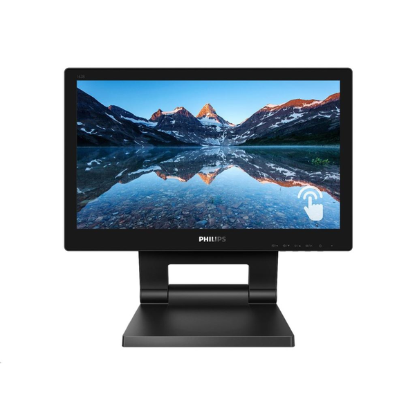 Philips 162B9T/00 компютърен монитор 39,6 см (15.6") 1366 x 768 пиксела HD LCD Тъчскрийн Черен