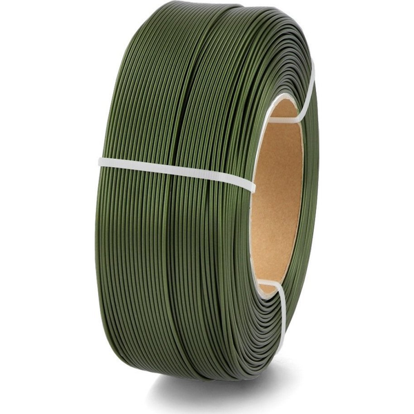 3D plastikas PET-G žalias (army green) 1.75mm 1kg refill pakuotė Rosa3D