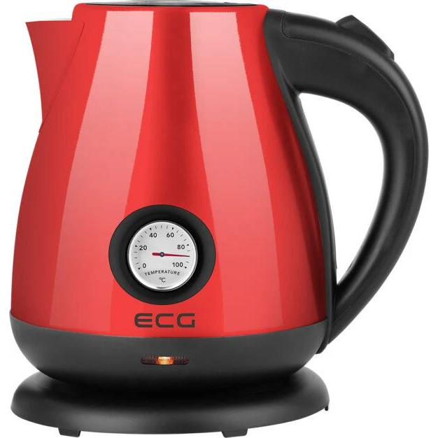 ECG RK 1705 Metallico Rosso vízhőmérséklet kijelzős vízforraló piros (RK 1705 Metallico Rosso)
