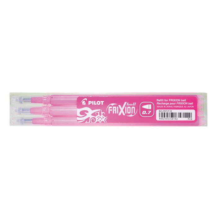 Pilot Frixion Ball/Clicker Rollertollbetét - 0.35mm / rózsaszín (3 db) (BLS-FR-7-P-S3)