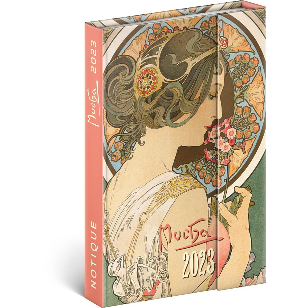 Realsystem Alphonse Mucha B6 2023 Zsebnaptár (5412-AM)