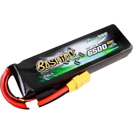Gens ace G-Tech 6500mAh 11.1V 60C 3S1P Lipo Battery Pack with XT90-Bashing Series (GEA653S60X9GT)