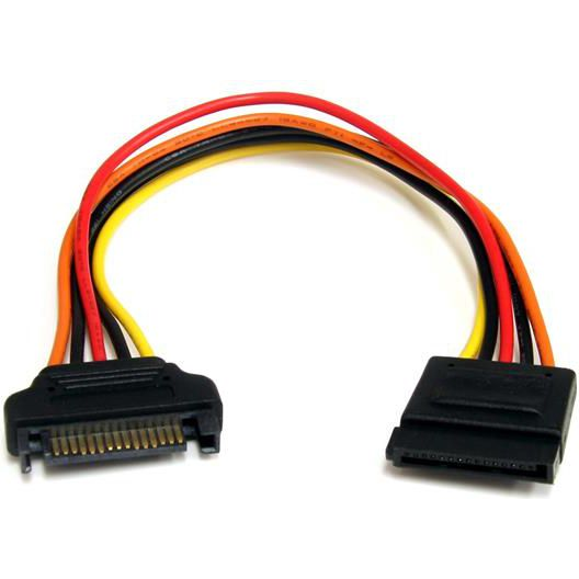 StarTech.com 15 pin SATA Power Extension Cable 0,2032 m
