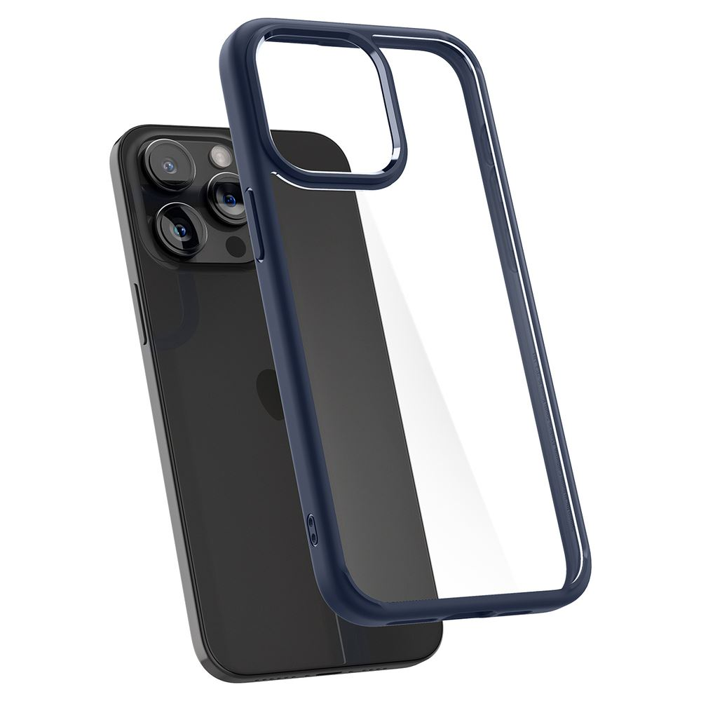 Spigen Ultra Hybrid iPhone 15 Pro Max tok átlátszó-sötétkék (ACS06573) (ACS06573)