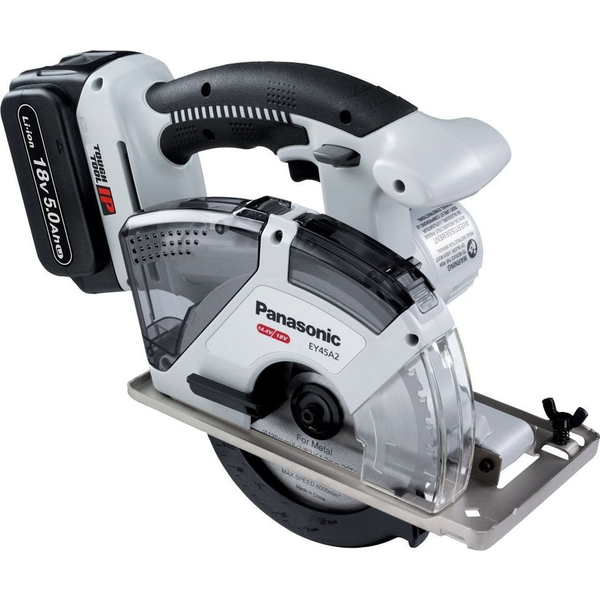 PANASONIC 18V Li-ion AKU tělo okružní pily EY45A2 s kotoučem na kov; 14,4