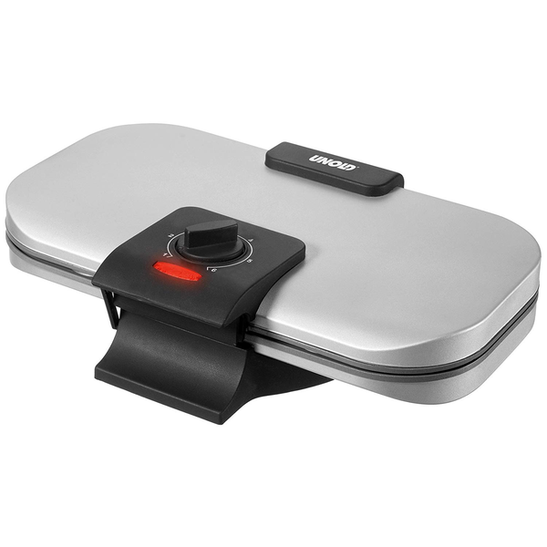 Aparat gofre Unold U48241, 1200W, placi anti aderente, 2 forme, Inox