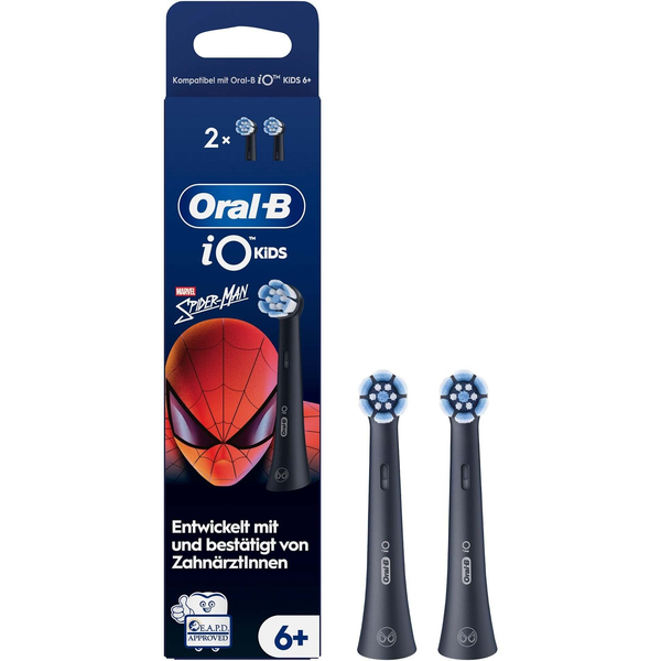 Oral-B iO Kids Marvel Spiderman 2 stk Sort