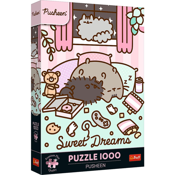 Trefl Premium Plus Quality Pusheen 1000 Puslespil 1000 stk Kunst