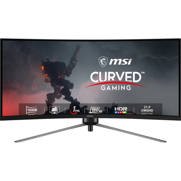 MSI MAG 345CQR computerskærm 86,4 cm (34") 3440 x 1440 pixel UltraWide Dual Quad HD Sort