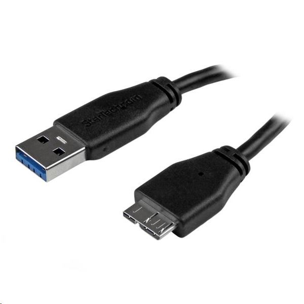 StarTech.com USB3AUB2MS USB кабел 2 м USB 3.2 Gen 1 (3.1 Gen 1) USB A Micro-USB B Черен