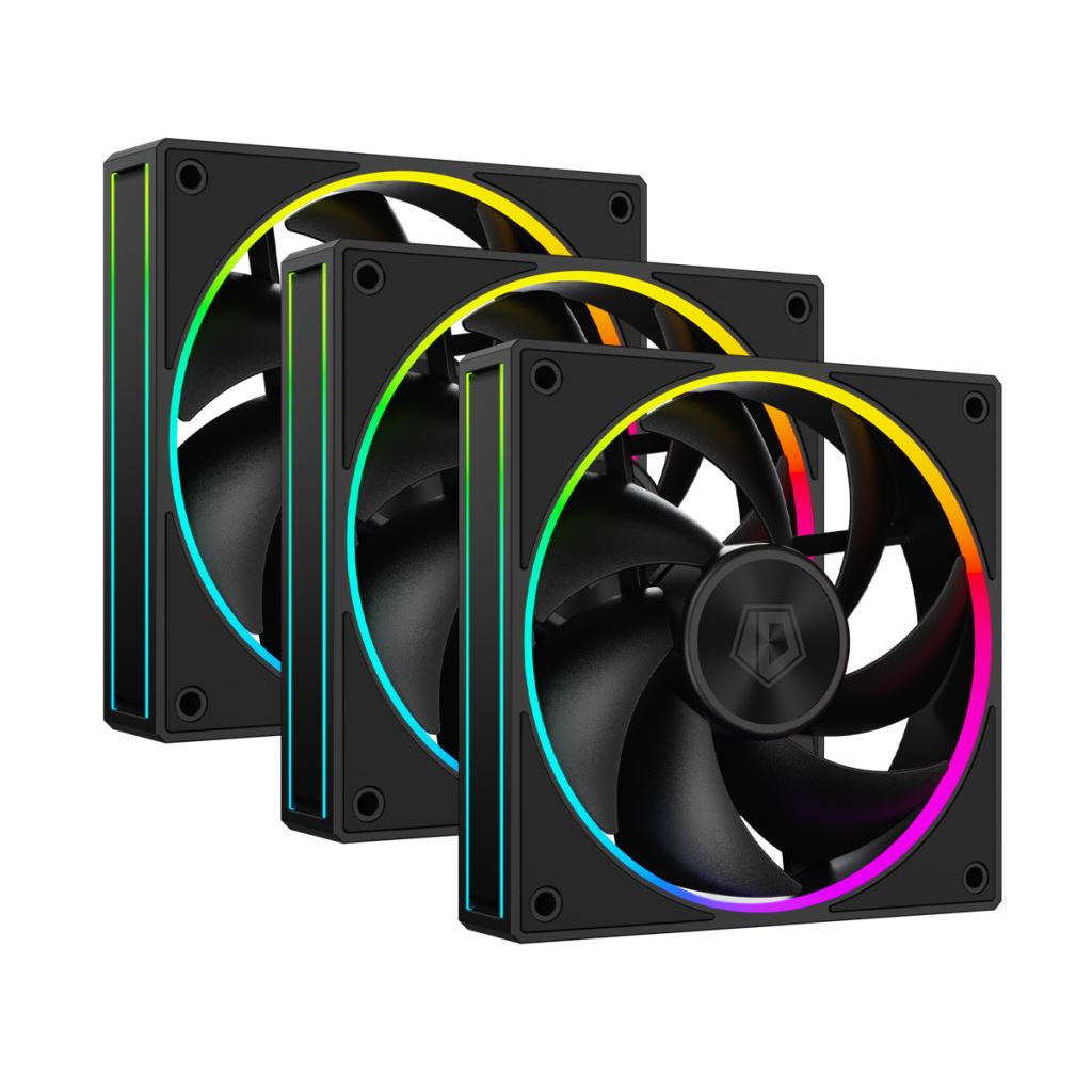 ID-Cooling AF-127-ARGB-K TRIO hűtő ventiátor 12cm, 3db fekete (AF-127-ARGB-K TRIO)