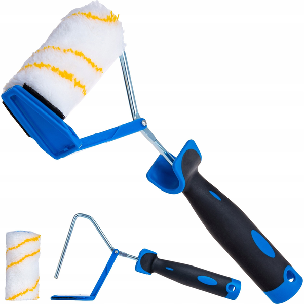 Wałek malarski z rączką 2K do malowania odcięć – poliakryl 10cm 30mm fi-6mm