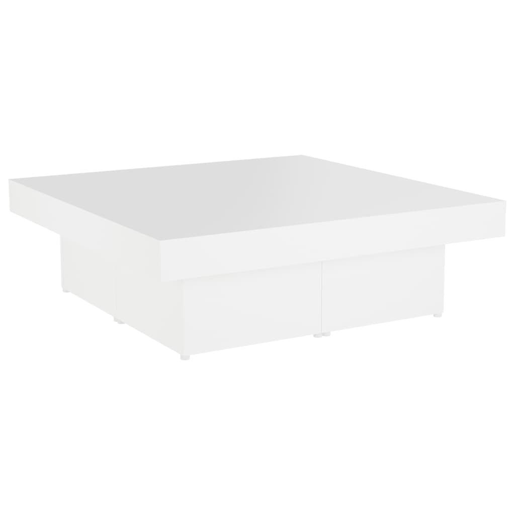 fehér forgácslap dohányzóasztal 90 x 90 x 28 cm (806912)