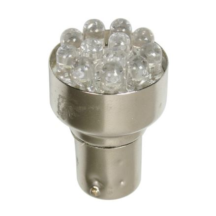 Lampa 24V BAY15D (P21/5W) 12 LED dióda, fehér színű (0198318) (LA0198318)