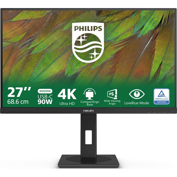 Philips 3000 series 27B1U3900/00 computerskærm 68,6 cm (27") 3840 x 2160 pixel 4K Ultra HD LCD Sort