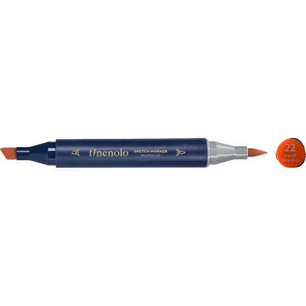 Deli Finenolo 22 - French Vermilion kétvégű permanent ART marker (DEC184-F/22)