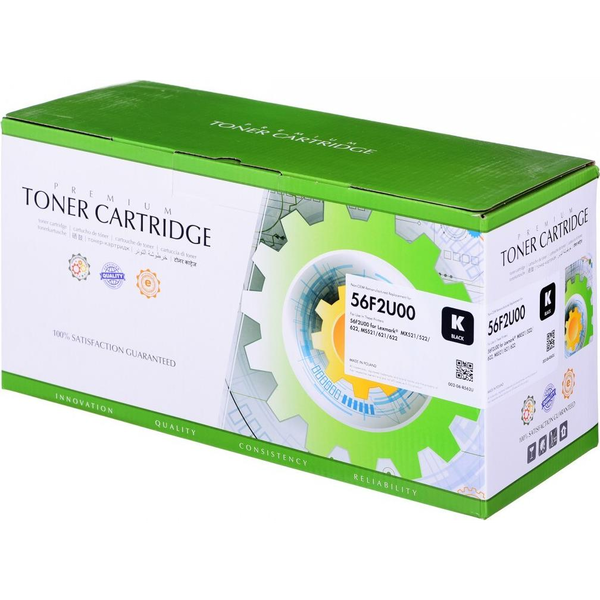 STATIC Toner cartridge compatible with Lexmark 56F2U00 black compatible 25.000 pages