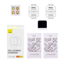 Set de 2 folii ecran pentru smartwatch, Baseus, Compatibil cu Apple Watch 7/8, Sticla, 41 mm, Transparent