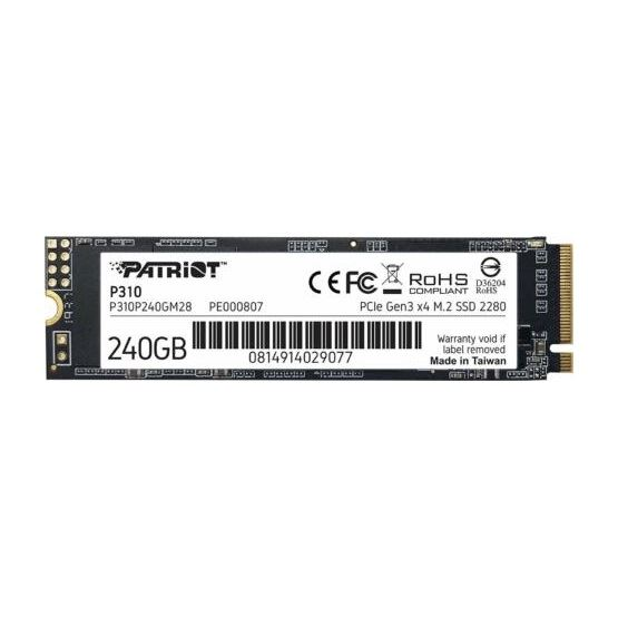 Nový SSD disk Patriot P310 240GB M.2 2280 NVMe (P310P240GM28)