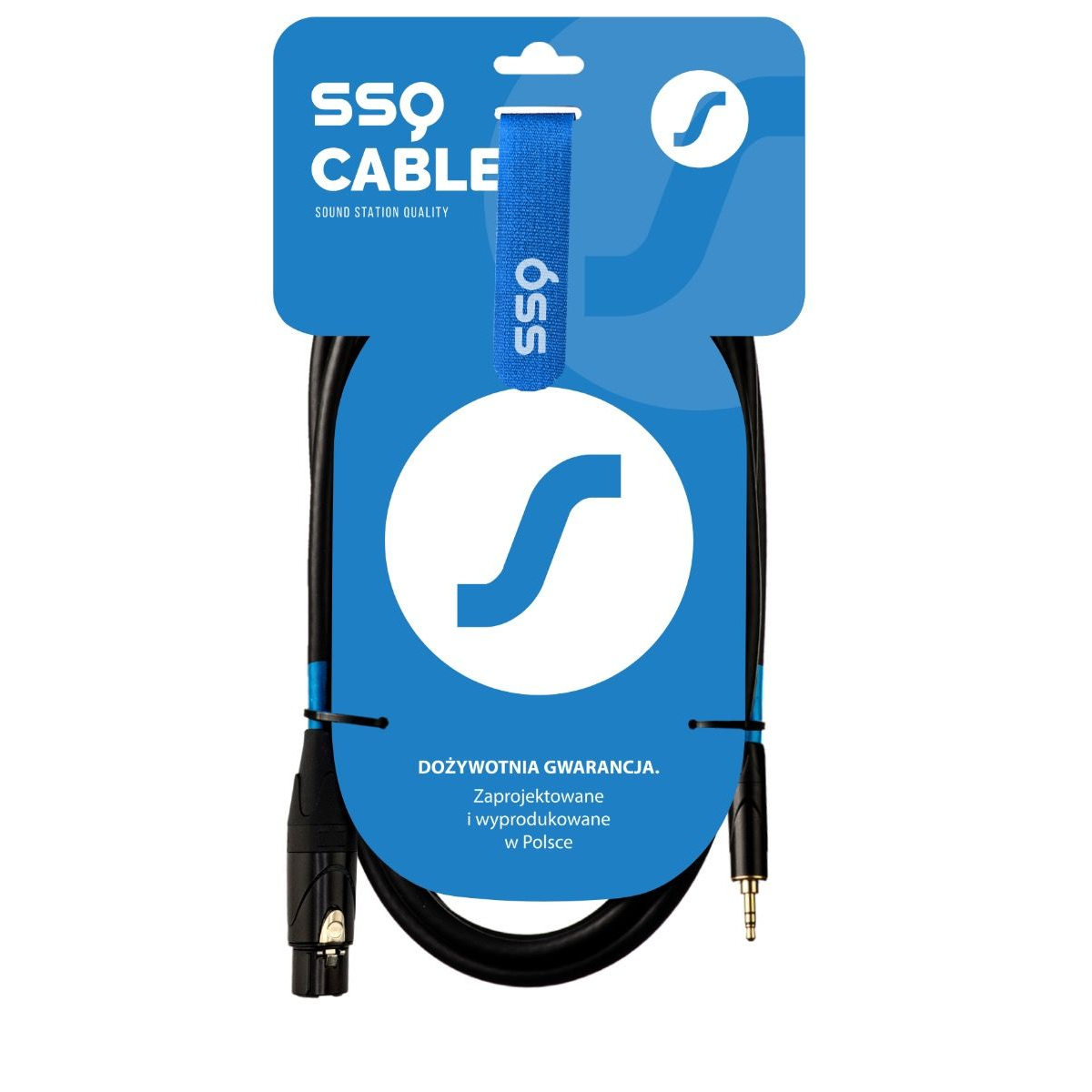 SSQ XLRMi5 3.5mm Jack apa - XLR anya Sztereo Kábel (5m) (SS-2072)