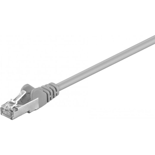 Patch-Kabel CAT5e 3,0m grau SF/UTP 2xRJ45, PVC, CCA