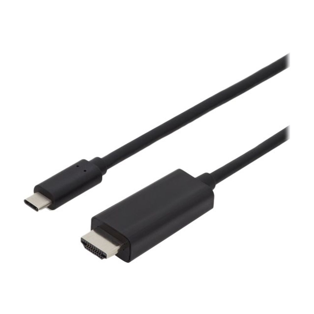 Digitus AK-300330-020-S USB-C - HDMI 2.0 Kábel 2m - Fekete (AK-300330-020-S)