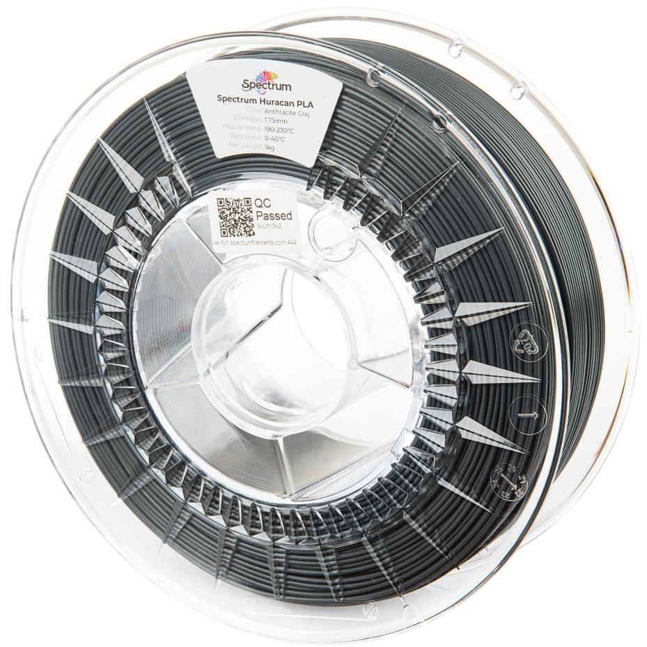 Spectrum Huracan PLA 1,75 mm, Anthracite Grey, 1 kg (80919)