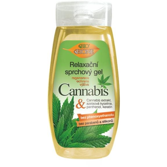 BIONE COSMETICS Bio Cannabis Relaxáló tusfürdő 260 ml (8595061606039)