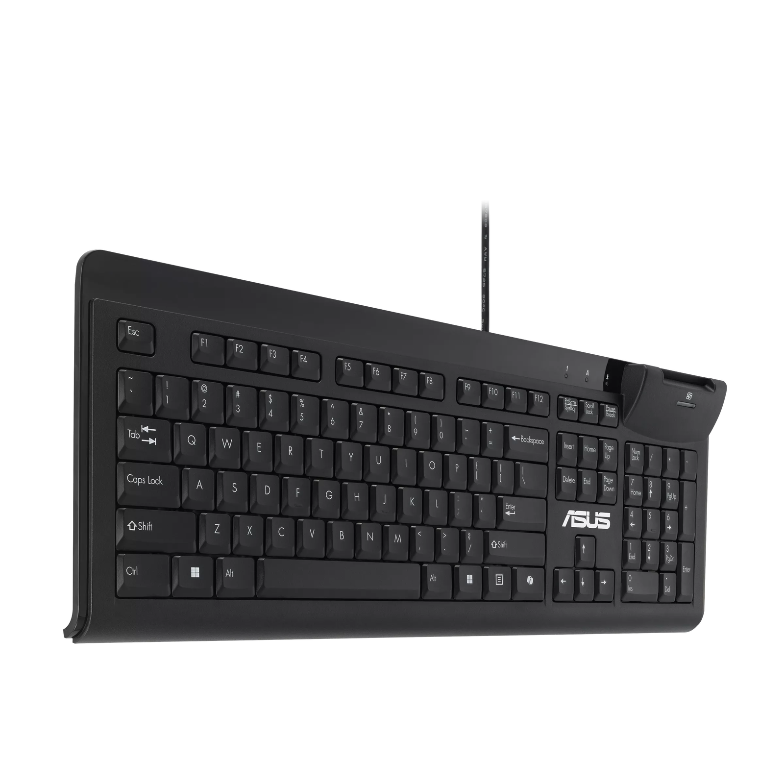 ASUS Smart Card Keyboard KU100 klávesnica Domov / kancelária USB Čierna
