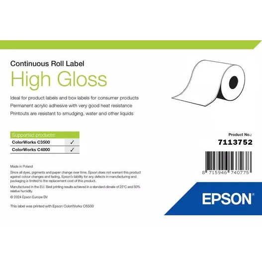 Epson High Gloss Label Etichetta per stampante autoadesiva