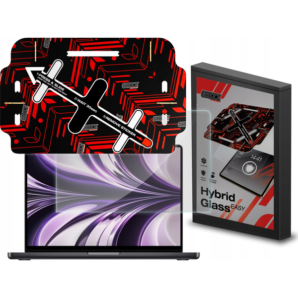 Filtr GrizzGlass Szkło hybrydowe GrizzGlass HybridGlass Easy do Apple MacBook Air 13" 2022