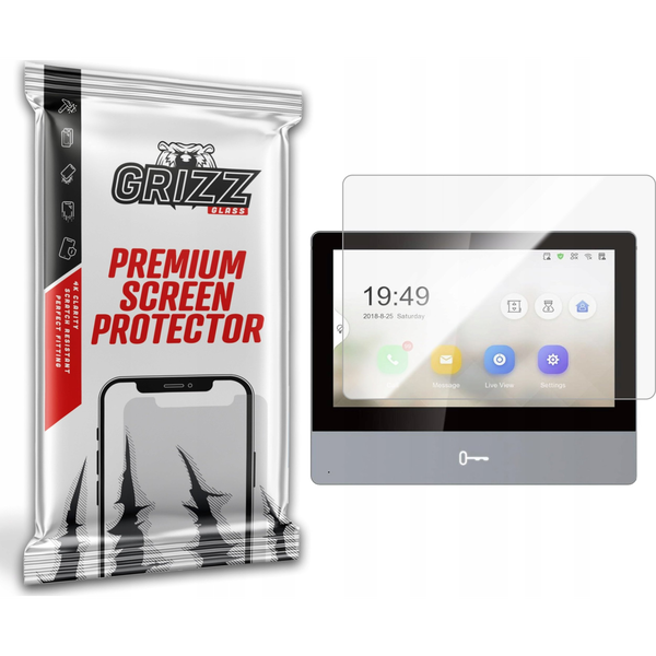 GrizzGlass Folia ceramiczna GrizzGlass CeramicFilm do wideodomofonu HIKVISION DS-KIS703-P/KIT-D2-PL703 7"