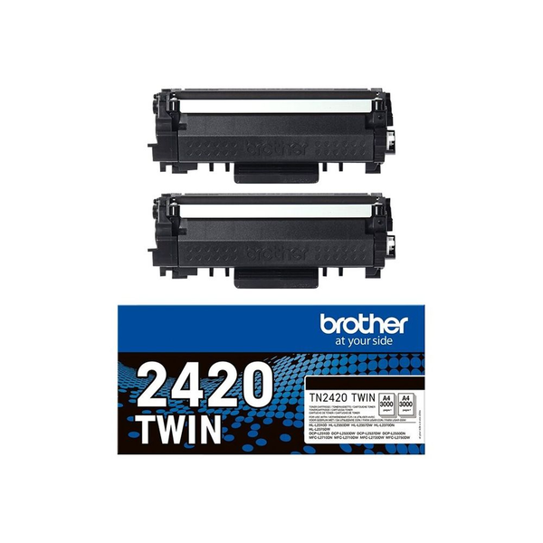 Brother TN-2420TWIN tonerpatron 2 stk Original