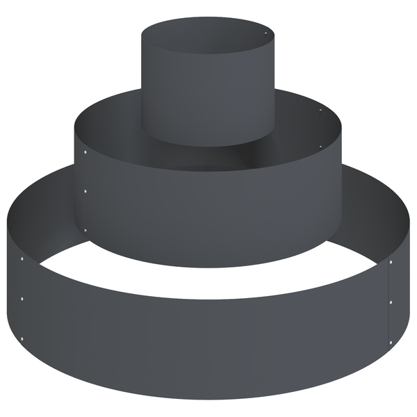 Fém Virágcserép Acél/Antracit Acél Nagy Tartós