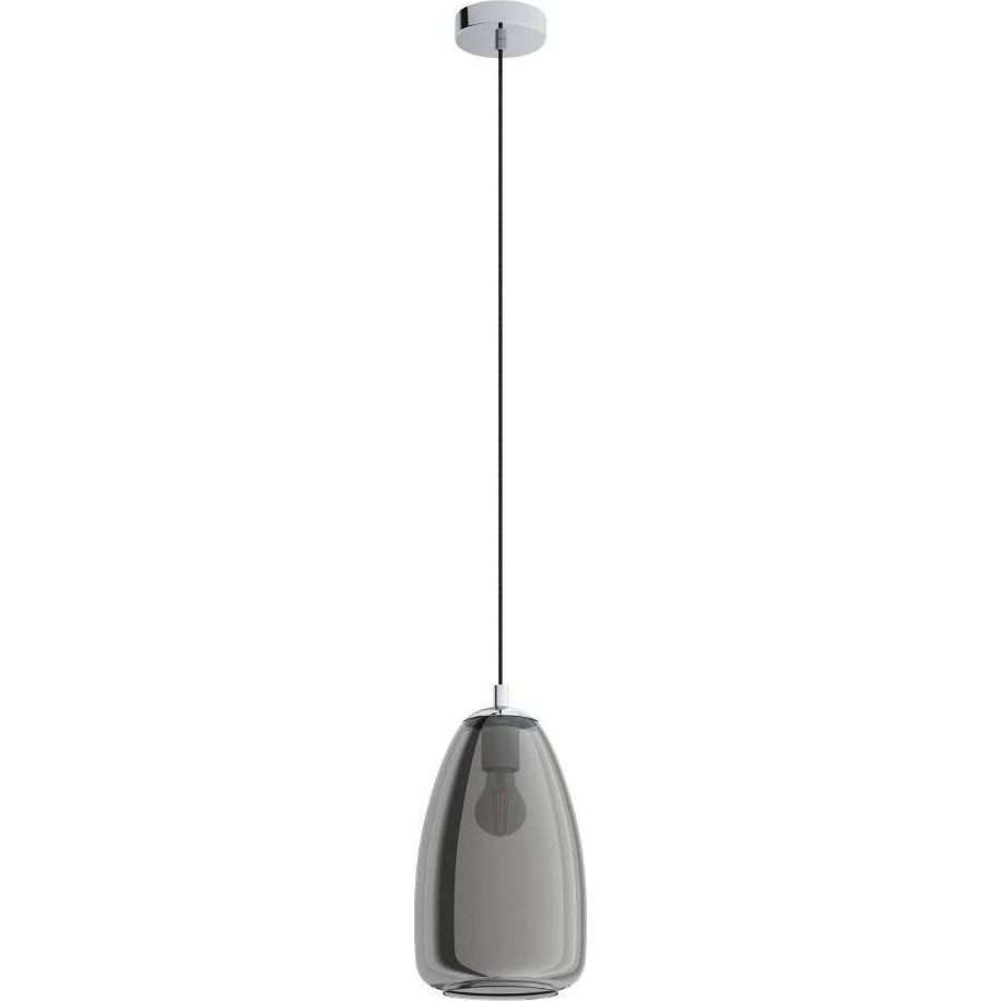 EGLO , 98615 , ALOBRASE , függeszték , E27 , 1X40W , IP20 , fekete-átlátszó (98615)
