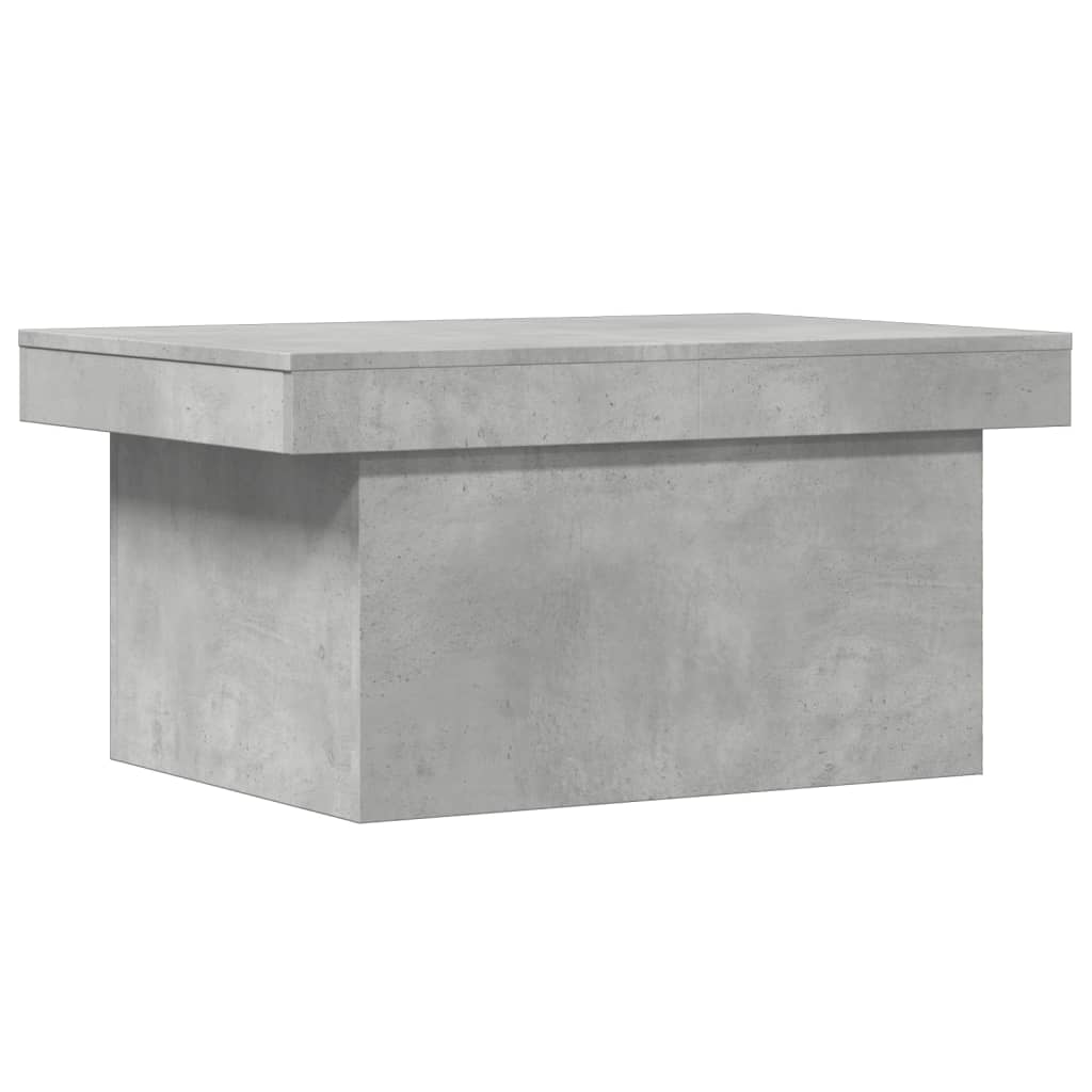 betonszürke szerelt fa dohányzóasztal 100 x 55 x 40 cm (840873)