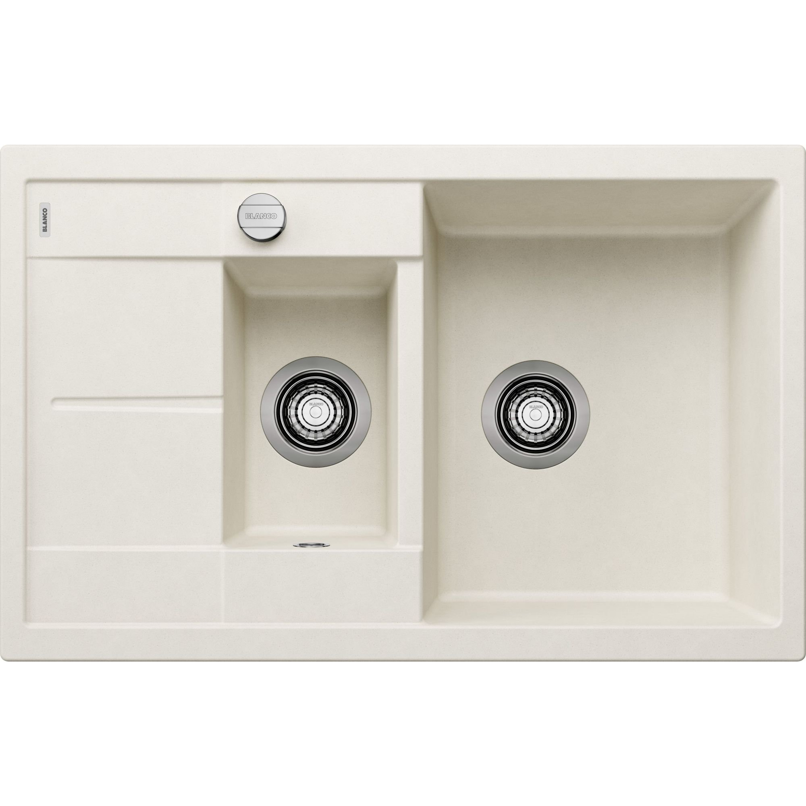 Blanco METRA 6S COMPACT Silgránit Törtfehér színű-EXC Gránit mosogatótál (527114) (527114)