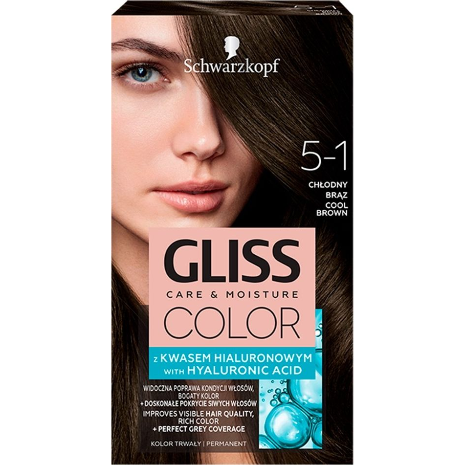 SCHWARZKOPF GLISS COLOR 5-1 Hűvösbarna 60 ml (682369)