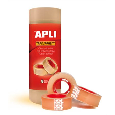 Apli Transparent 19mm x 33m ragasztószalag (8db) (12490)