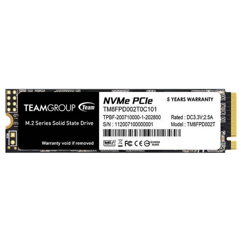 TeamGroup MP33 Pro 2TB M.2 NVMe PCIe SSD (TM8FPD002T0C101)
