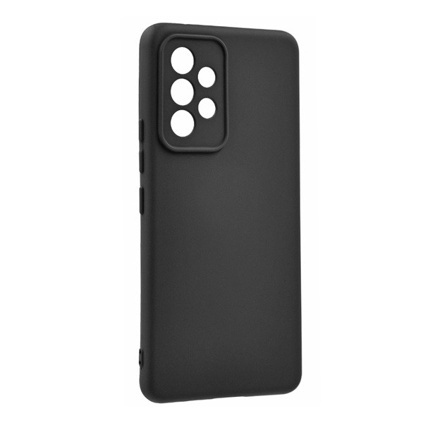 Szilikon telefonvédő (matt) FEKETE [Samsung Galaxy A53 (SM-A536) 5G] (5996591125886)