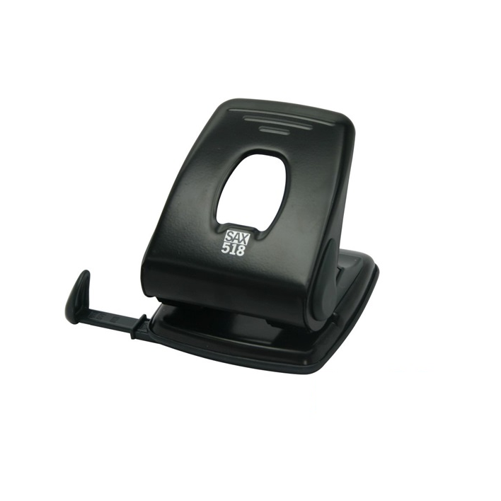 Sax 518 Kétlyukú 40 lap kapacitású lyukasztó - Fekete (7310039000)