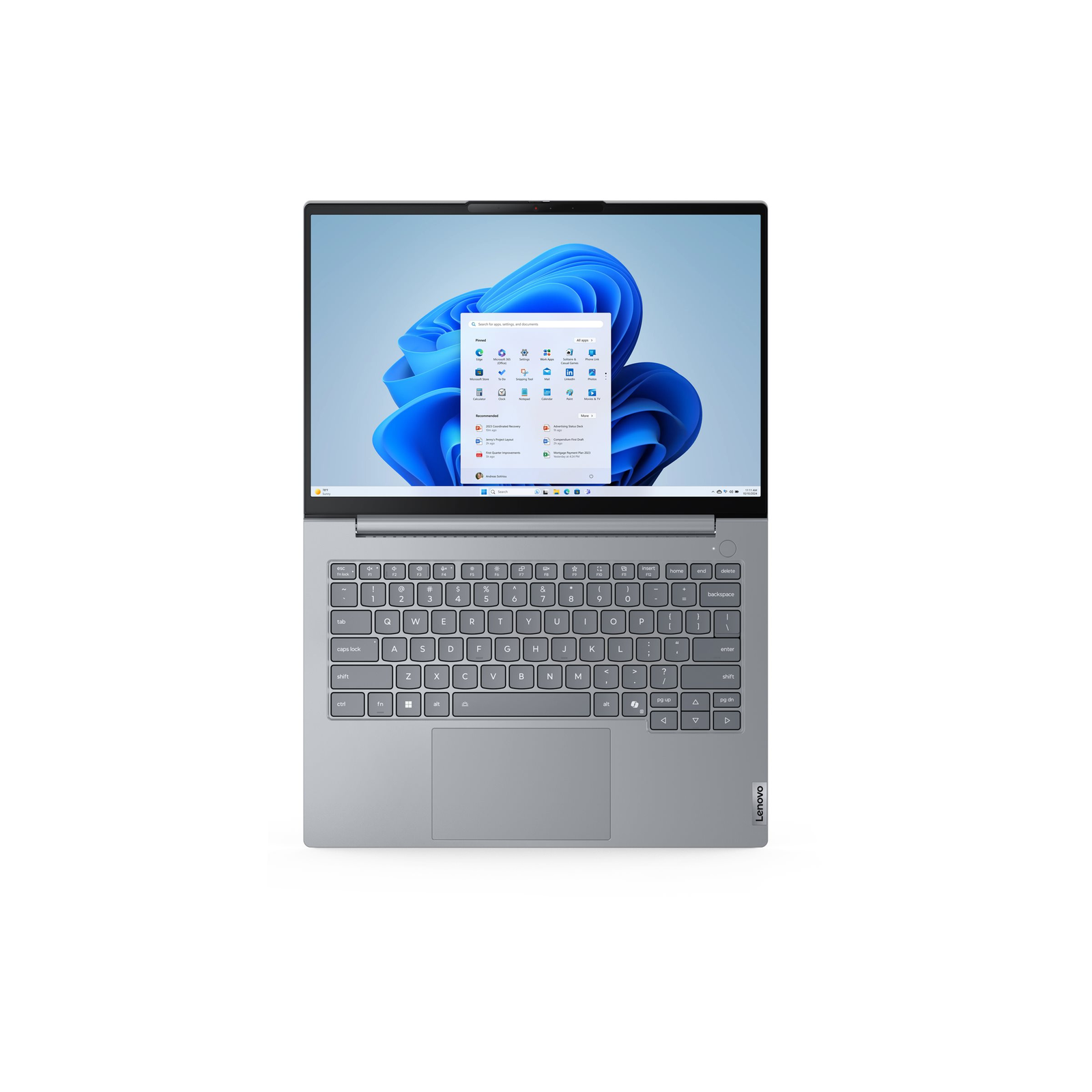 Lenovo ThinkBook 14 G8 IAL Intel Core Ultra 9 185H Laptop 35,6 cm (14") WUXGA 16 GB DDR5-SDRAM 512 GB SSD Wi-Fi 6E (802.11ax) Windows 11 Pro Nordická Šedá
