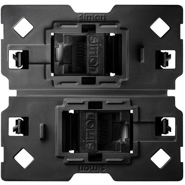 Simon 100 - Adaptador Con 2 Conectores Rj45 Cat6 2m 10002544-039