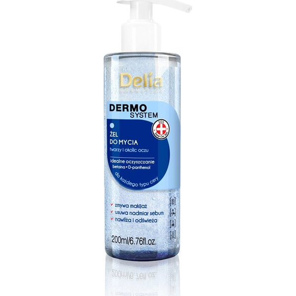 Delia Dermo System Żel odświeżający do mycia twarzy 200ml