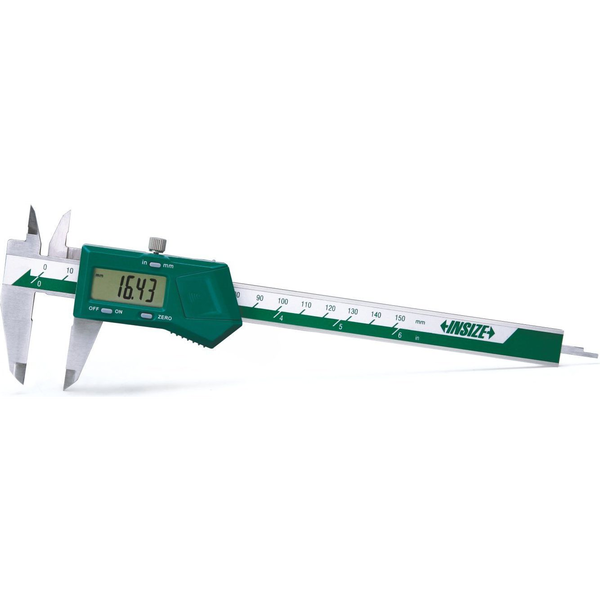 Insize 1108-200 W Calibre Digital (sin Rodillo Para Pulgar), 0-200 Mm/0-8"