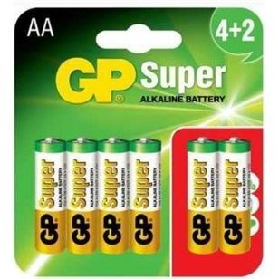 Alkalická baterie GP AA (R6) 6 ks
