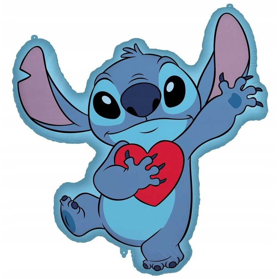Disney Lilo És Stitch, A Csillagkutya Heart Fólia Lufi 86 cm (5201184971840)