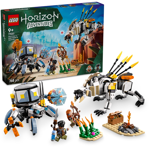 LEGO HORIZON ADVENTURES ALLOY AND VARL VS SHELL WALKER AND SAWTOOTH 77037