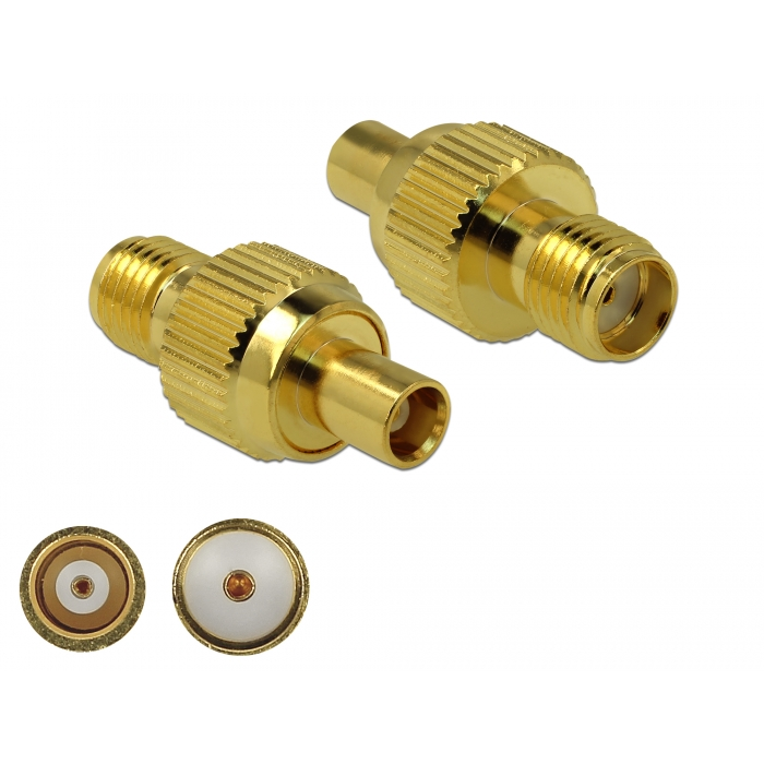 Delock Adapter, SMA csatlakozóhüvely apa MCX csatlakozóhüvely 3 GHz (89988)